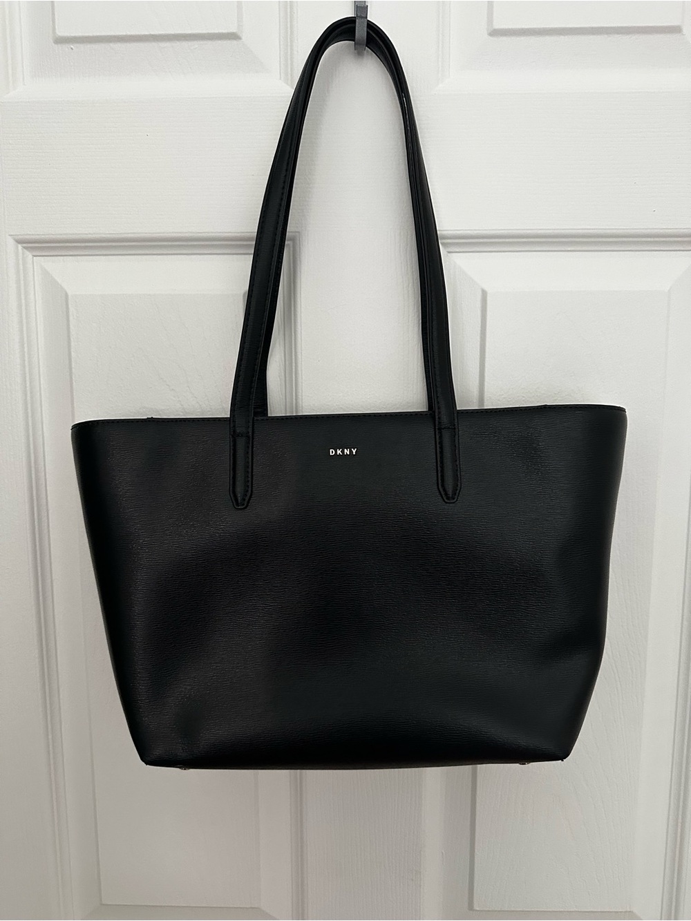 DKNY Black Leather Bryant Tote